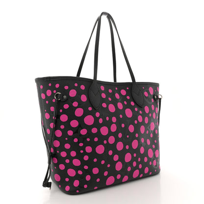 Louis Vuitton LV X YK Empreinte Infinity Dots Neverfull MM Black Fuchsia 4 of 12