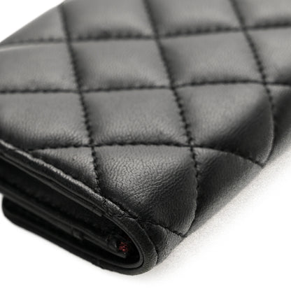 Chanel Lambskin Quilted Flap Card Holder Black 8 of 10