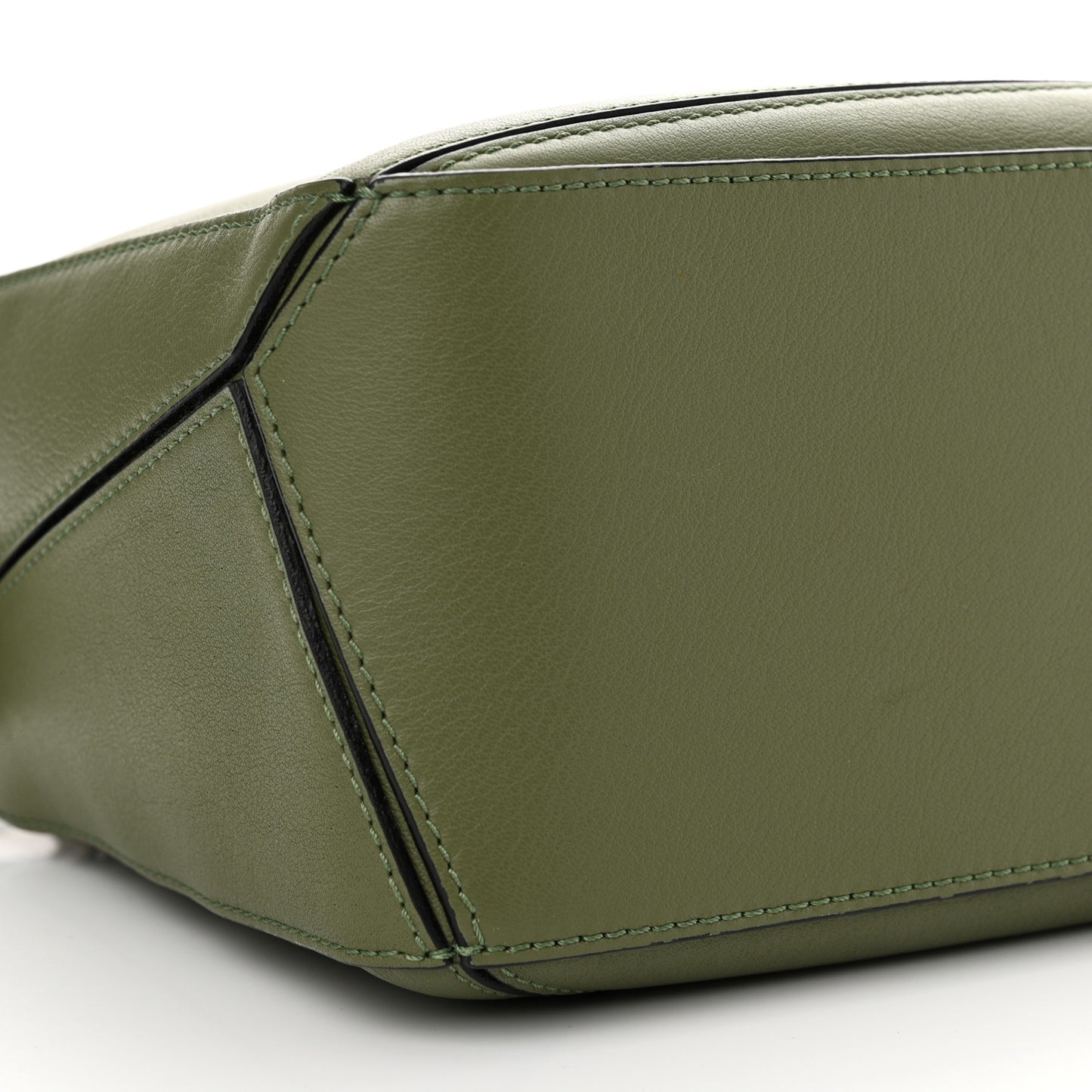 Calfskin Small Puzzle Bag Avocado