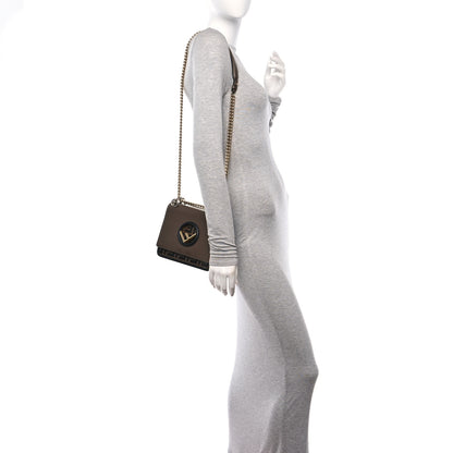 Fendi Vitello Century F is Fendi Bi-Color FF 1974 Embossed Small Kan I Shoulder Bag Maya Black 2 of 10