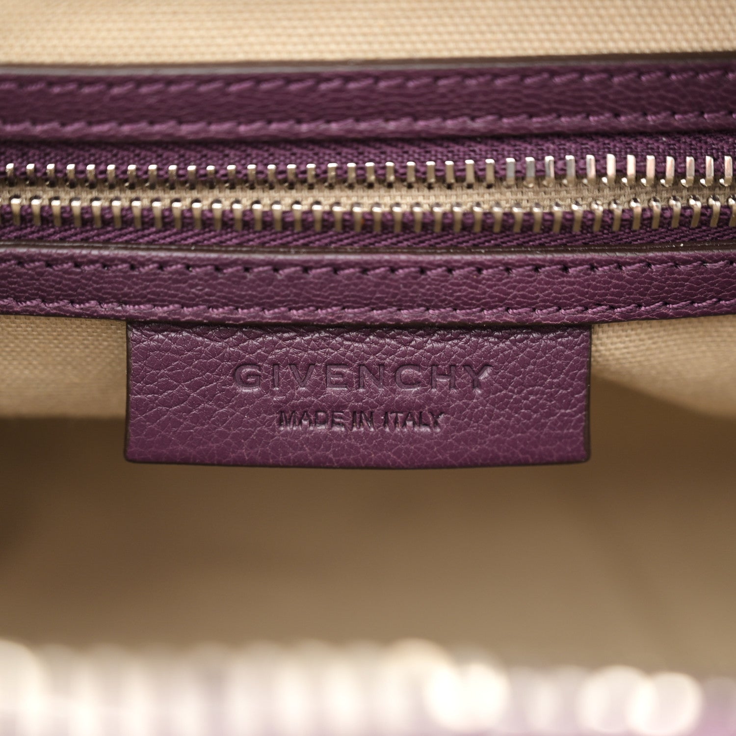 Givenchy Sugar Goatskin Small Antigona Dark Purple 6 of 11