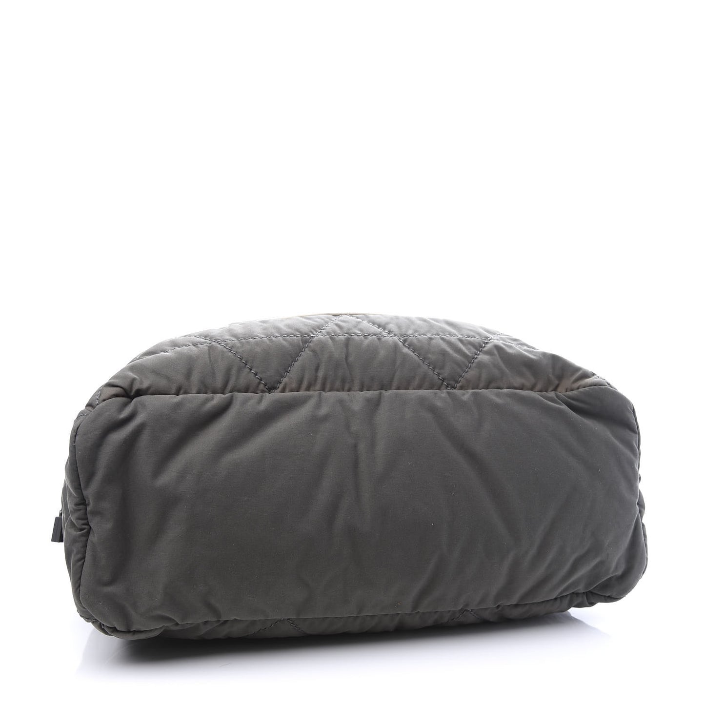 Nylon Sport Logo Duffel Grey White