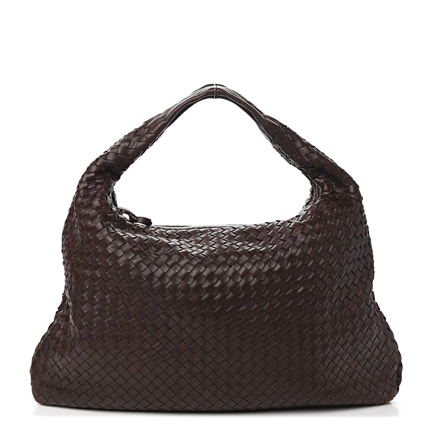 Nappa Intrecciato Medium Veneta Hobo Ebano