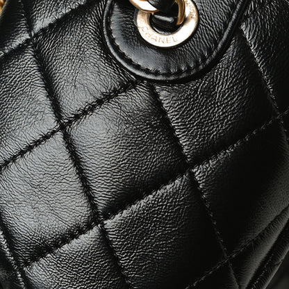 Chanel Shiny Lambskin Quilted Fashion Therapy Bowling Bag Black 22 of 25