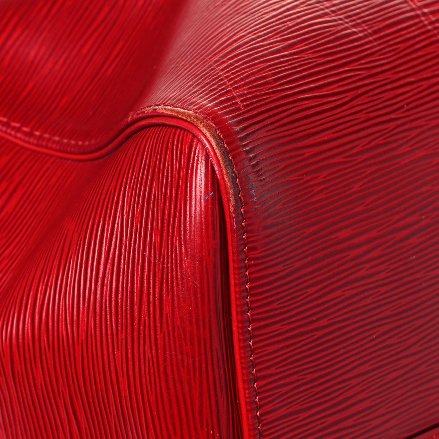 Louis Vuitton Epi Keepall 55 Castillan Red 9 of 32