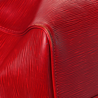 Louis Vuitton Epi Keepall 55 Castillan Red 9 of 32