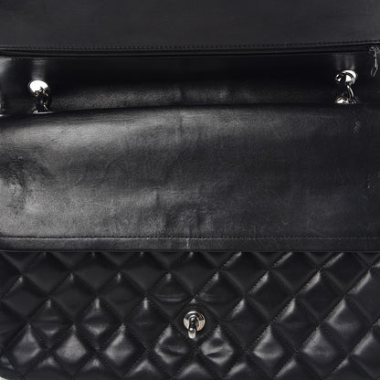 Chanel Lambskin Quilted Maxi Double Flap Black 11 of 14