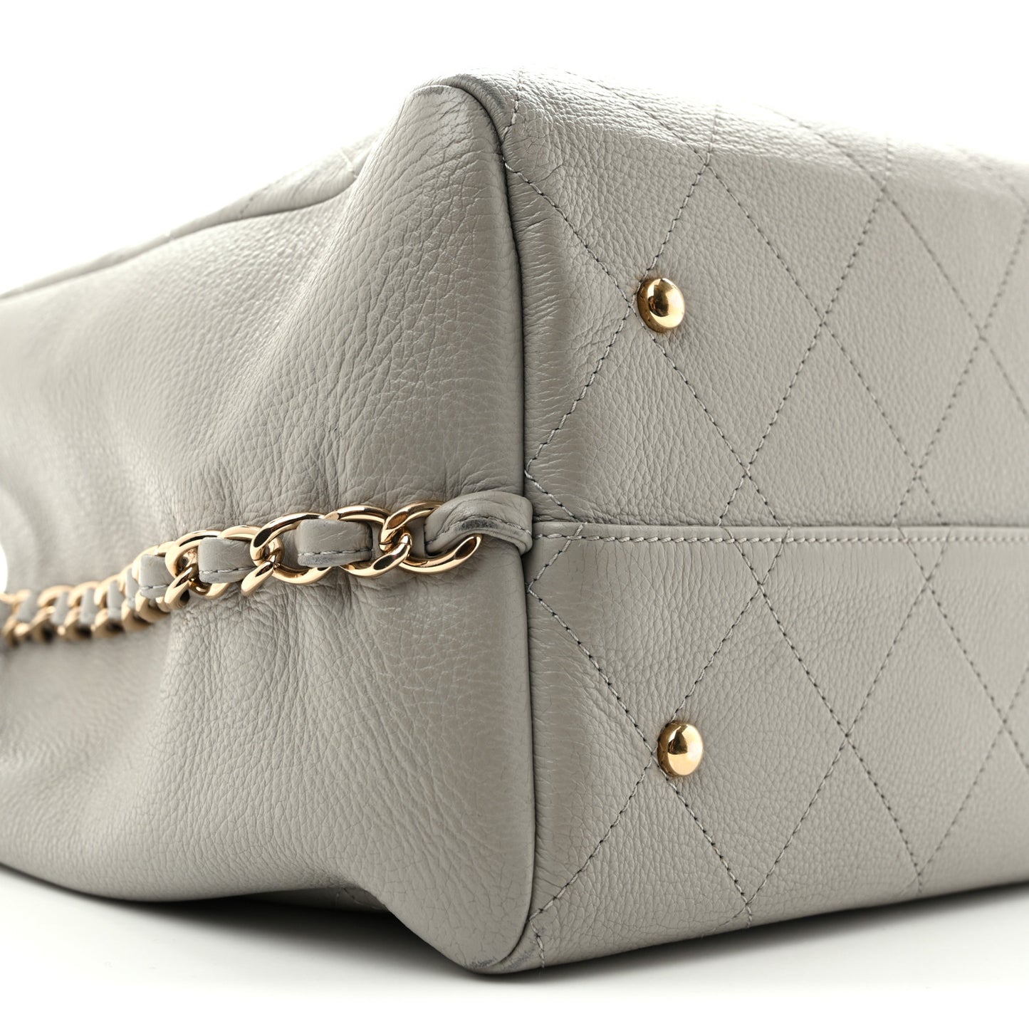 Bullskin Stitched Large Shopping Bag Grey