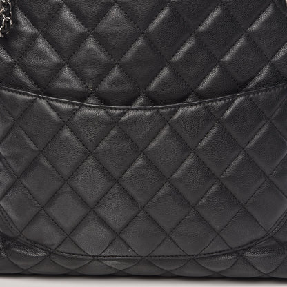 Chanel Calfskin Quilted Frame In Chain Tote Black 17 of 19