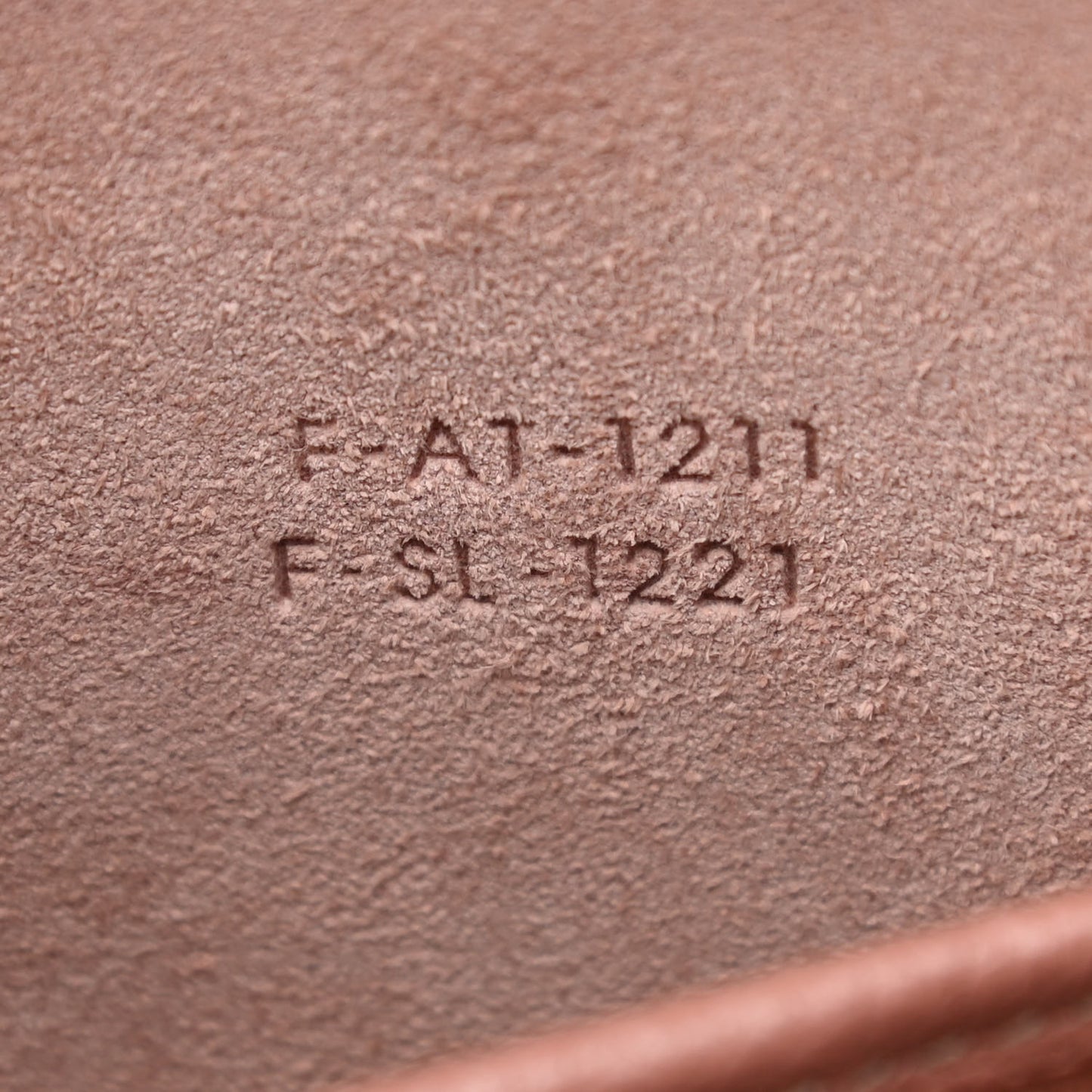 Drummed Calfskin Nano Luggage Antique Rose