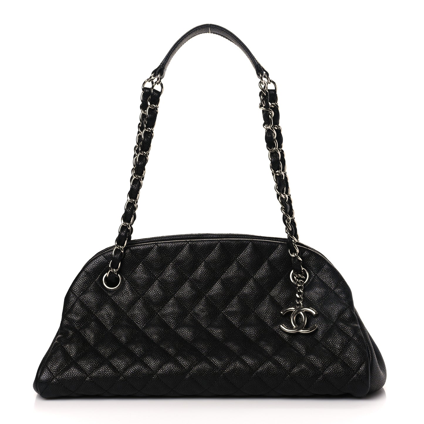 Caviar Quilted Medium Just Mademoiselle Black