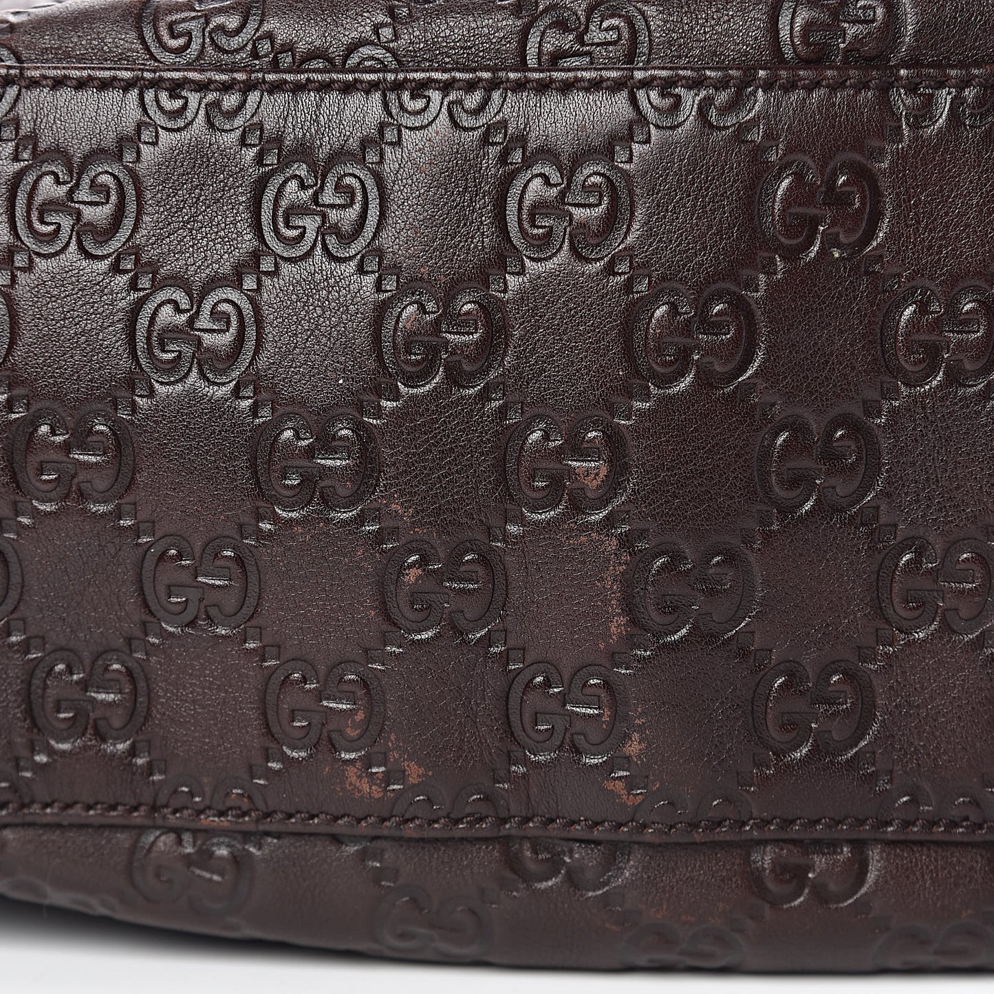 Guccissima Small Pelham Shoulder Bag Chocolate