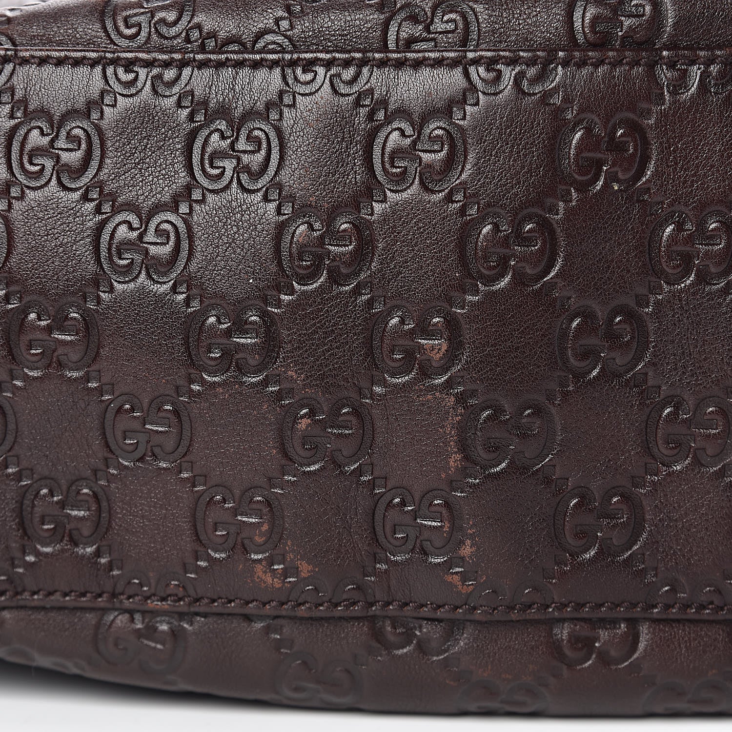 Gucci Guccissima Small Pelham Shoulder Bag Chocolate 12 of 17