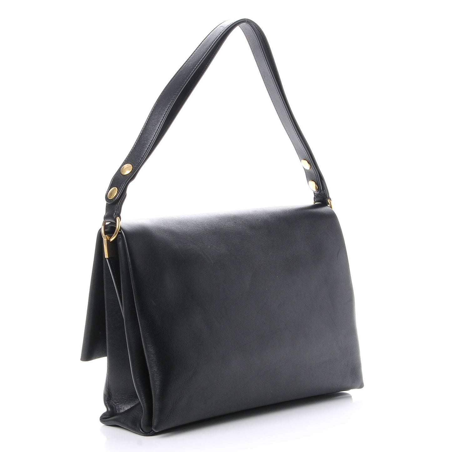 Calfskin Blade Flap Black