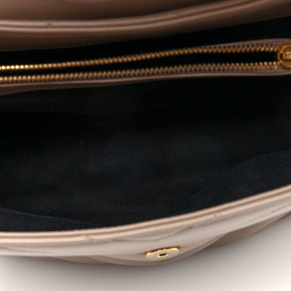 Saint Laurent Calfskin Y Quilted Monogram Medium Loulou Chain Satchel Light Natural 5 of 9
