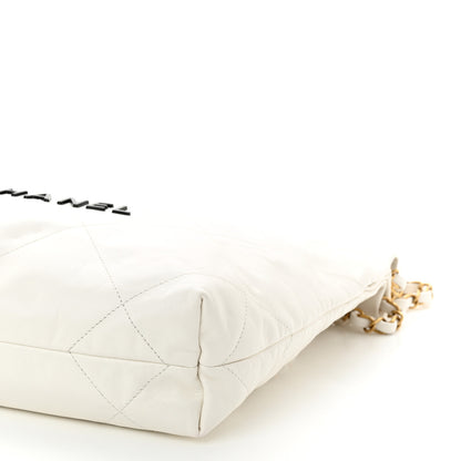 Chanel Calfskin Quilted Small Chanel 22 White 11 of 12