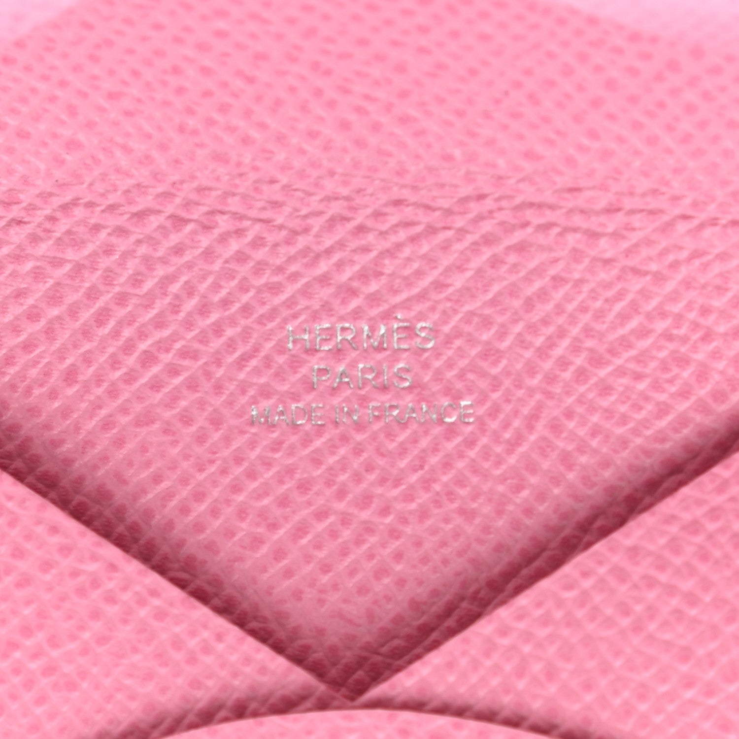 Hermes Epsom Calvi Card Case 5P Pink 6 of 8