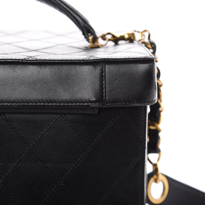Chanel Calfskin Stitch Vanity Case Black 10 of 22