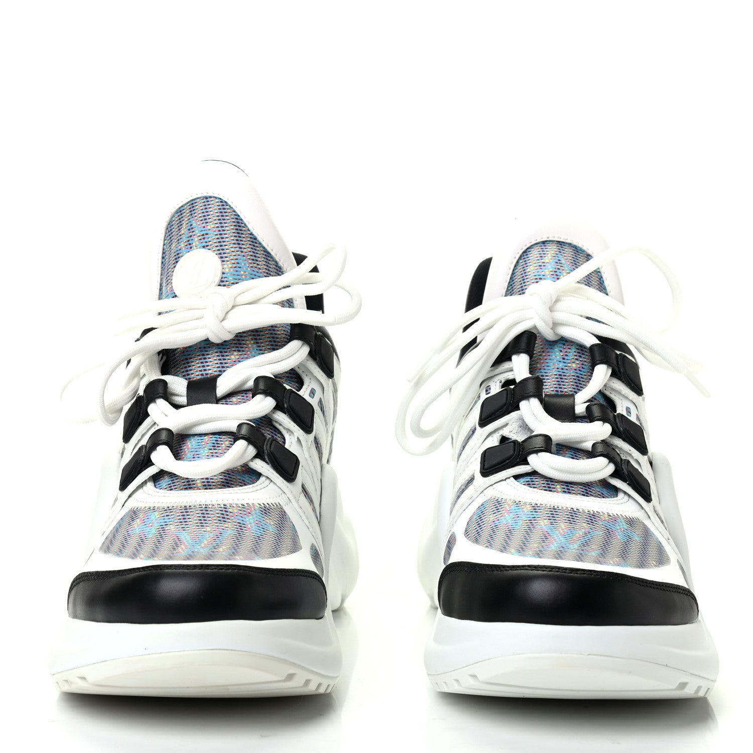 Louis Vuitton Calfskin Pop LV Archlight Sneakers 41 Blue 2 of 9