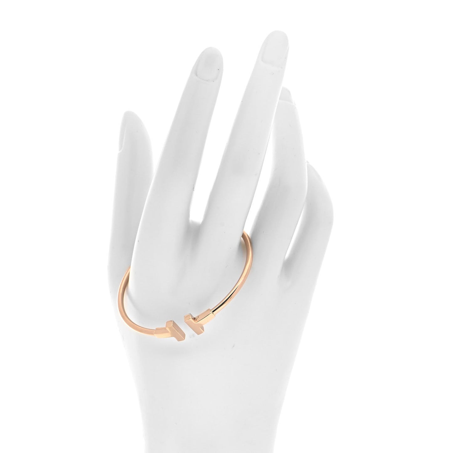 18K Rose Gold T Wire Bracelet