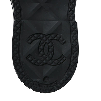 Chanel Caoutchouk CC High Boots 38 Black 7 of 8