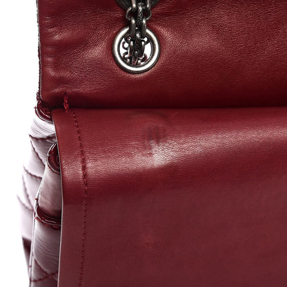 Chanel Distressed Patent 2.55 Reissue 227 Flap Raspberry Red 9 of 12