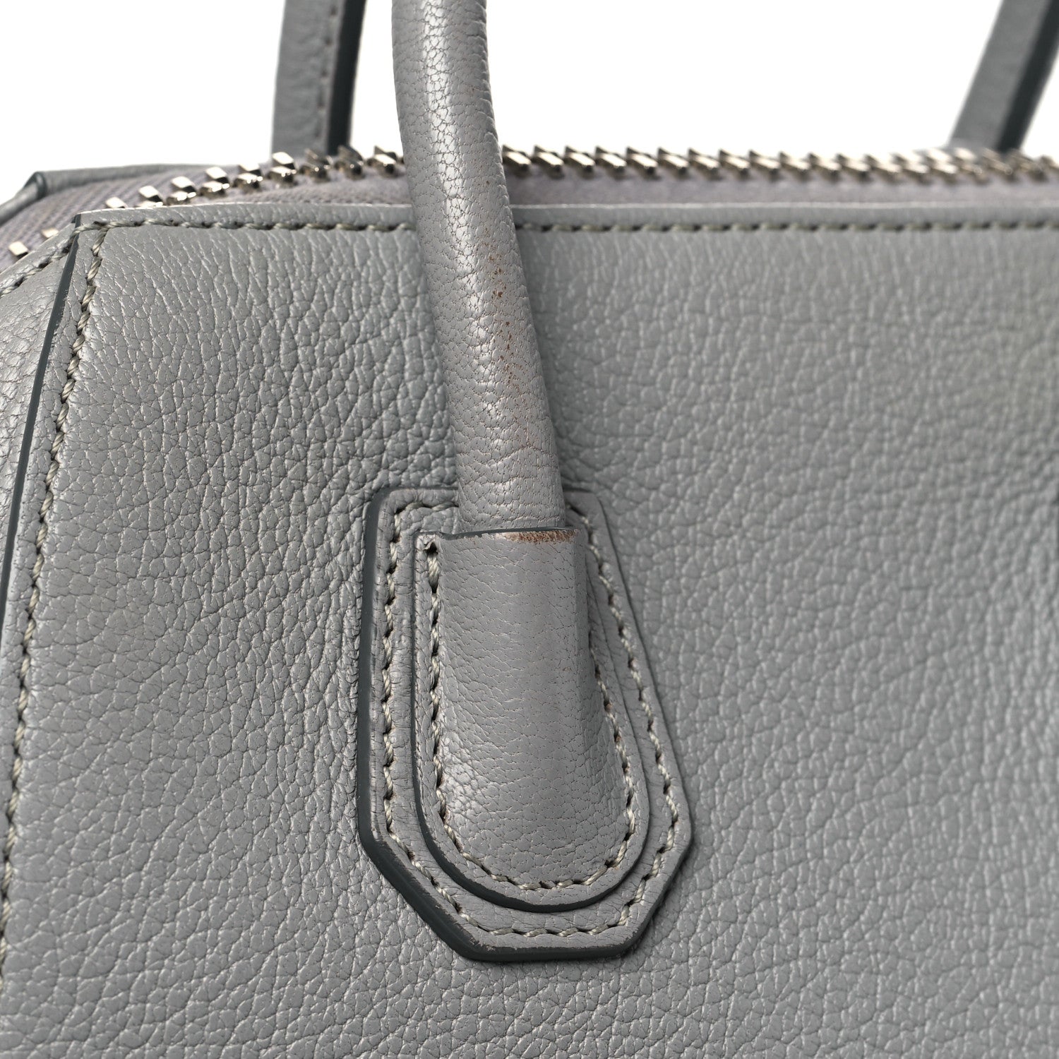 Givenchy Sugar Goatskin Mini Antigona Pearl Grey 12 of 12