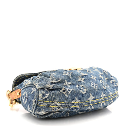 Louis Vuitton Monogram Denim Mini Pleaty Blue 4 of 9