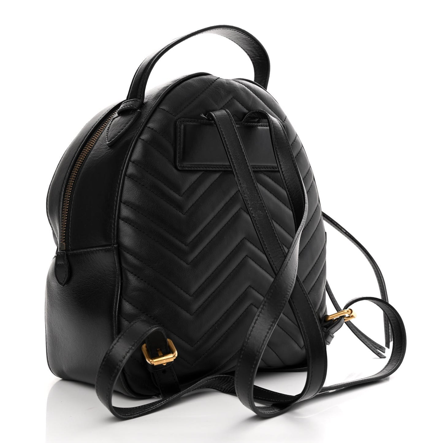 Calfskin Matelasse GG Marmont Dome Backpack Black
