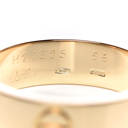 Cartier 18K Yellow Gold 5.5mm LOVE Ring 56 7.5 4 of 4