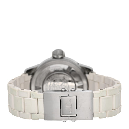 Jaeger-LeCoultre Stainless Steel Rubber Diamond 38mm Master Compressor GMT Automatic Watch White Q1898420 3 of 4