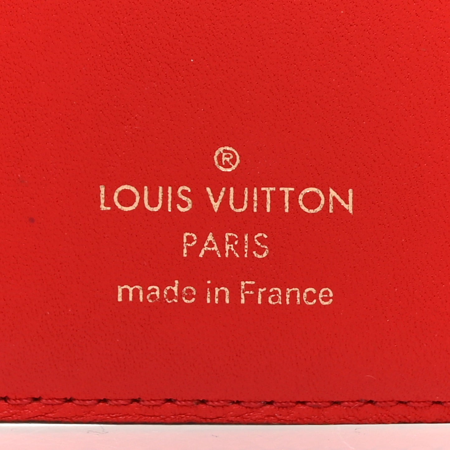 Monogram Flower Lock Compact Wallet Coquelicot