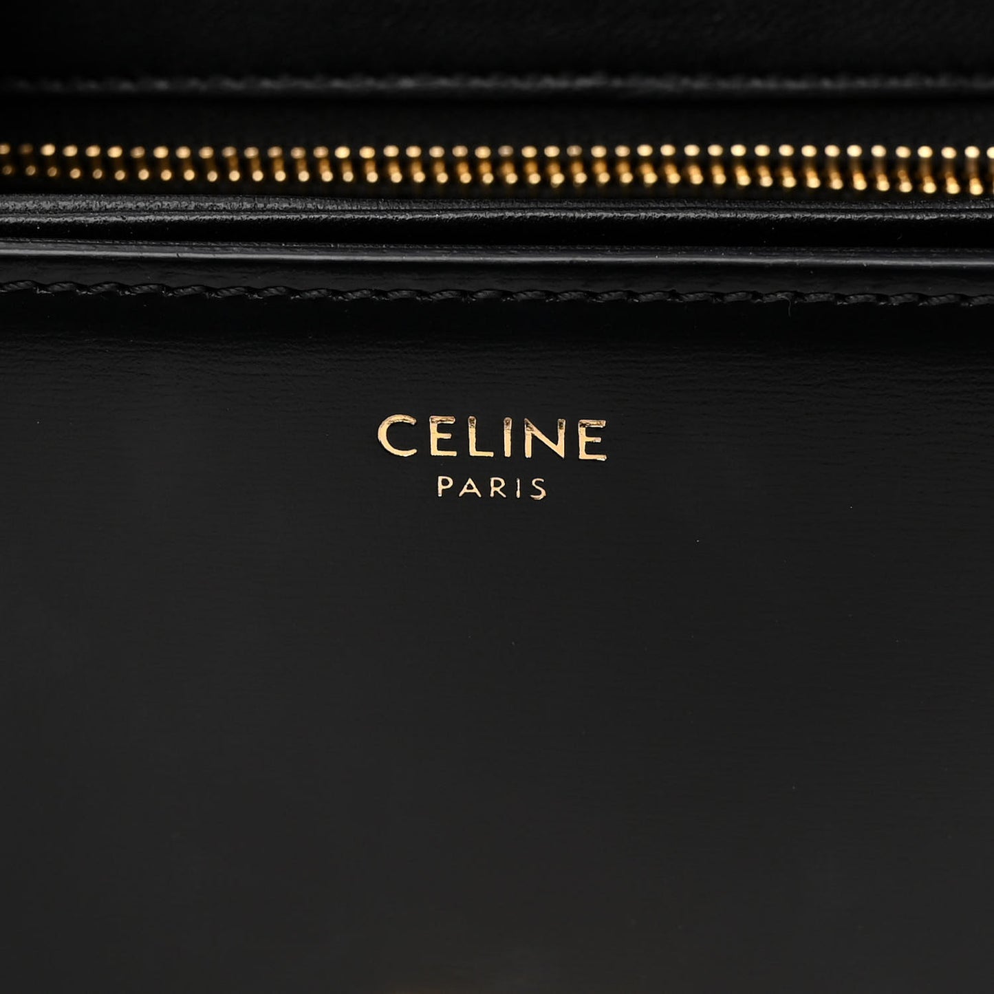 Shiny Calfskin Small Triomphe Black