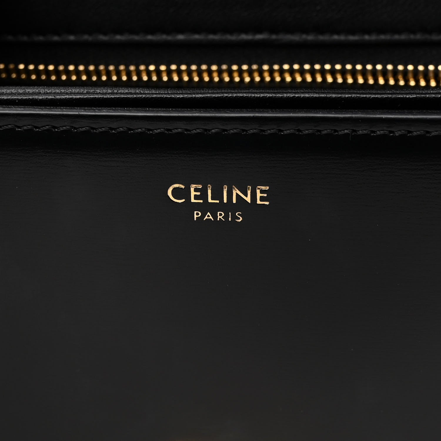 Celine Shiny Calfskin Small Triomphe Black 7 of 10