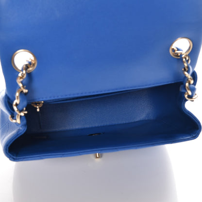 Chanel Lambskin Quilted Mini Square Flap Blue 5 of 7