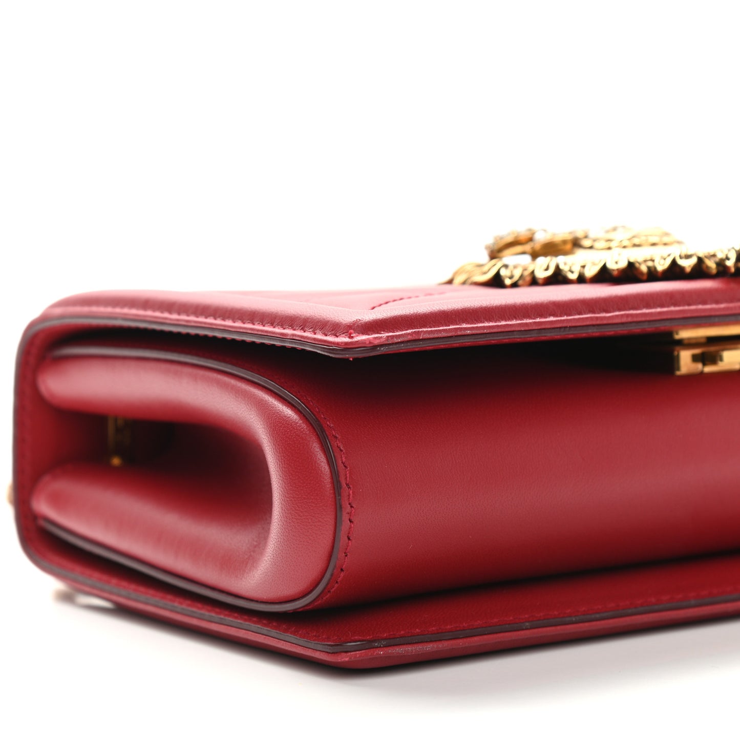Calfskin Medium Devotion Crossbody Bag Red