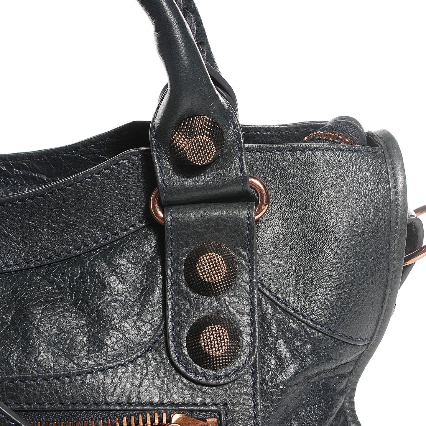Agneau Giant 21 Rose Gold Hardware City Anthracite