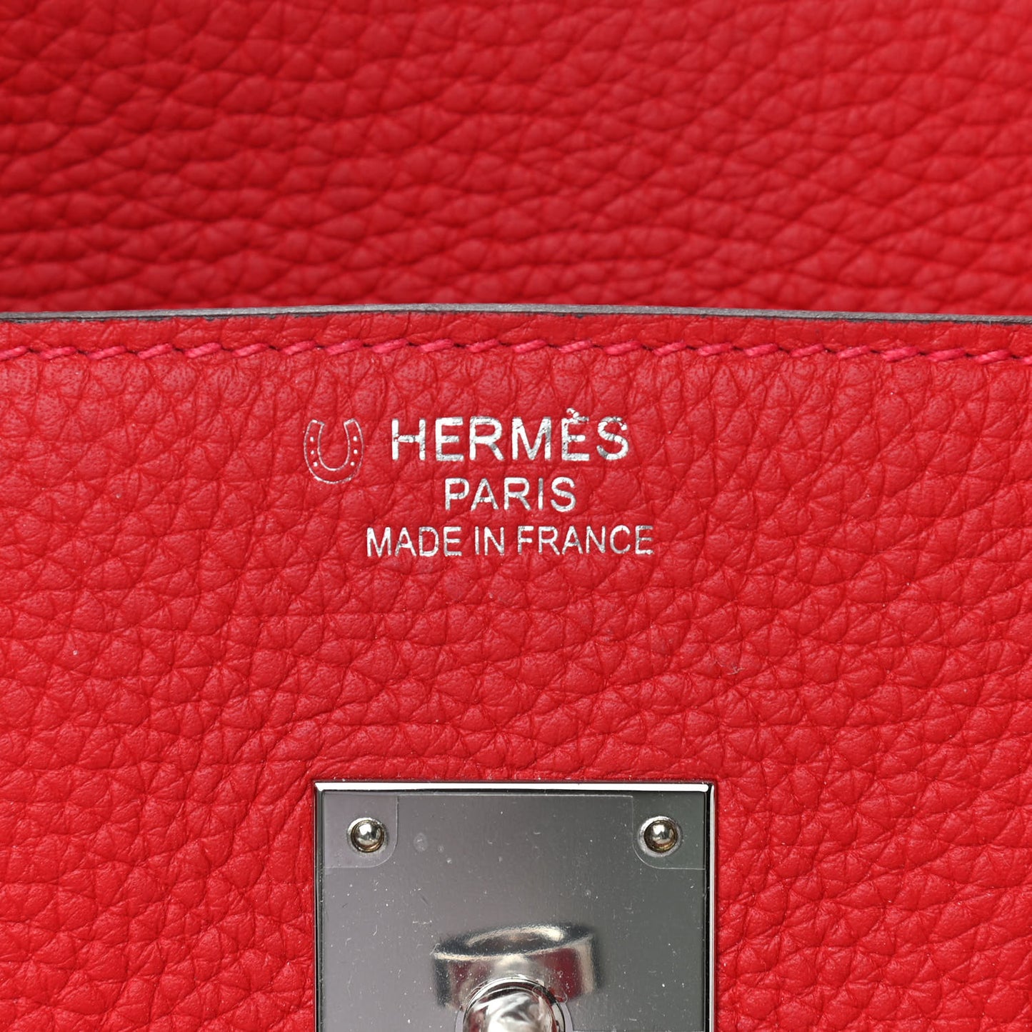 Togo Horseshoe Birkin 35 Rouge Casaque