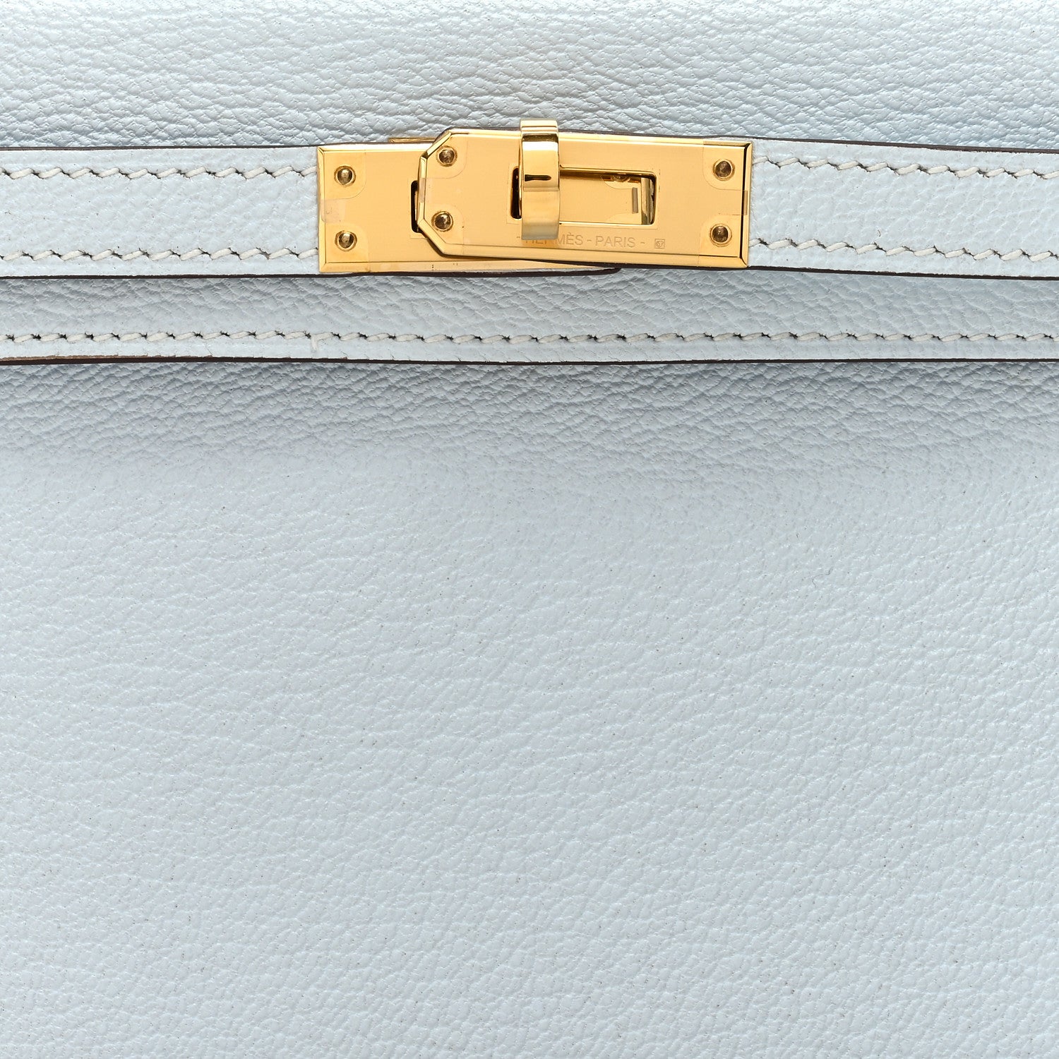 Hermes Chevre Mysore Mini Kelly Sellier 20 Bleu Brume 8 of 11
