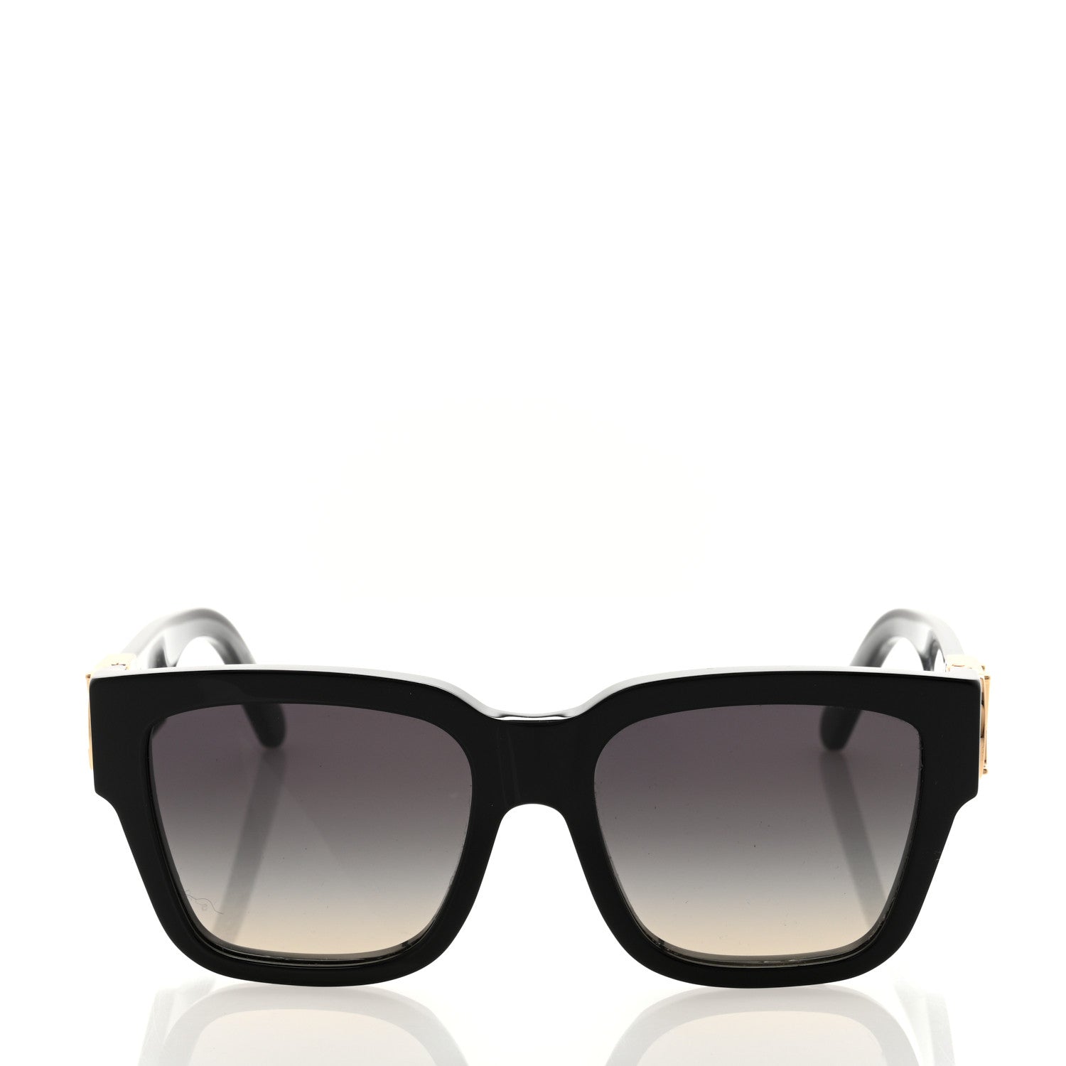 Louis Vuitton Acetate LV Link PM Square Sunglasses Z1566W Black 2 of 9