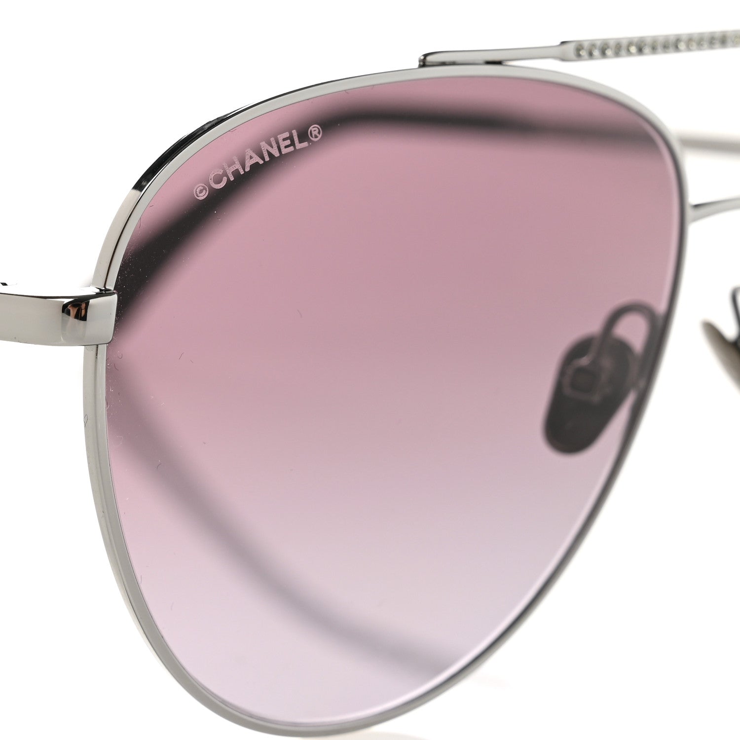 Chanel Metal Aviator Sunglasses 4279-B Silver 9 of 11