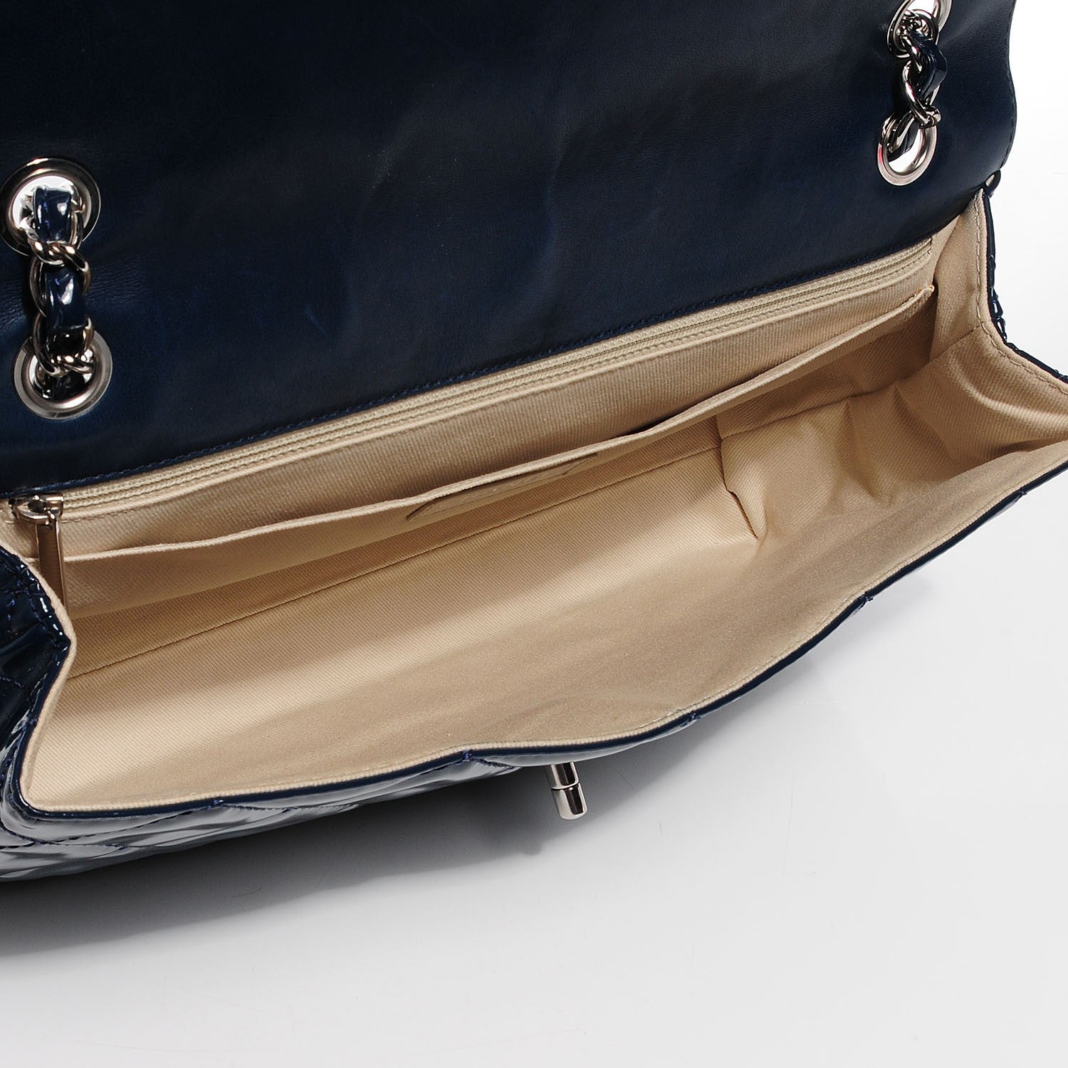 Chanel Vinyl Quilted In The Business Flap Dark Blue 5 of 8