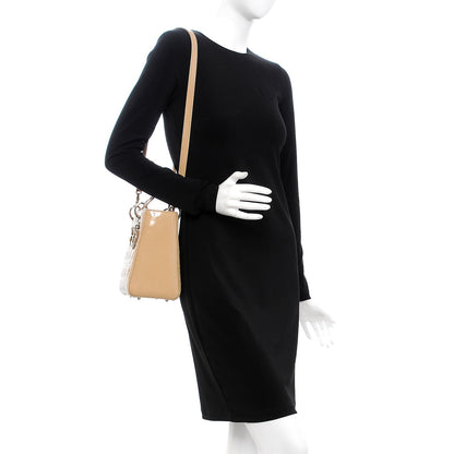 Christian Dior Patent Cannage Medium Lady Dior Beige 2 of 8