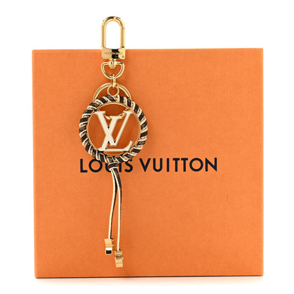 Louis Vuitton Metal Monogram Lambskin Enamel Very Bag Charm Key Holder White 4 of 4