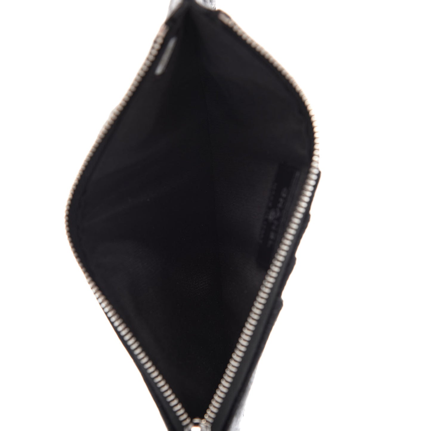 Caviar Quilted Classic Flat Wallet Pouch So Black