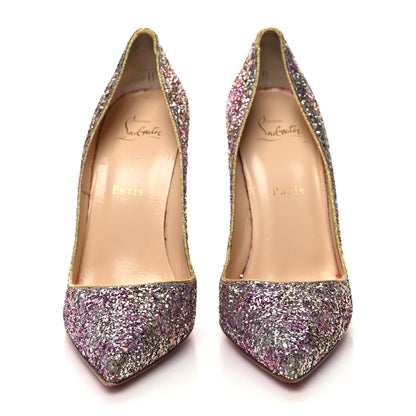 Christian Louboutin Glitter So Kate 120 Pumps 39 Rosette Gold 2 of 7