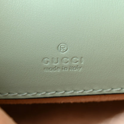 Gucci Calfskin Matelasse Mini GG Marmont Crossbody Bag Water Green 6 of 10