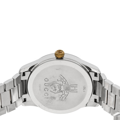 Gucci Stainless Steel 38mm G-Timeless Two Tone Cat Quartz Watch 4 of 5