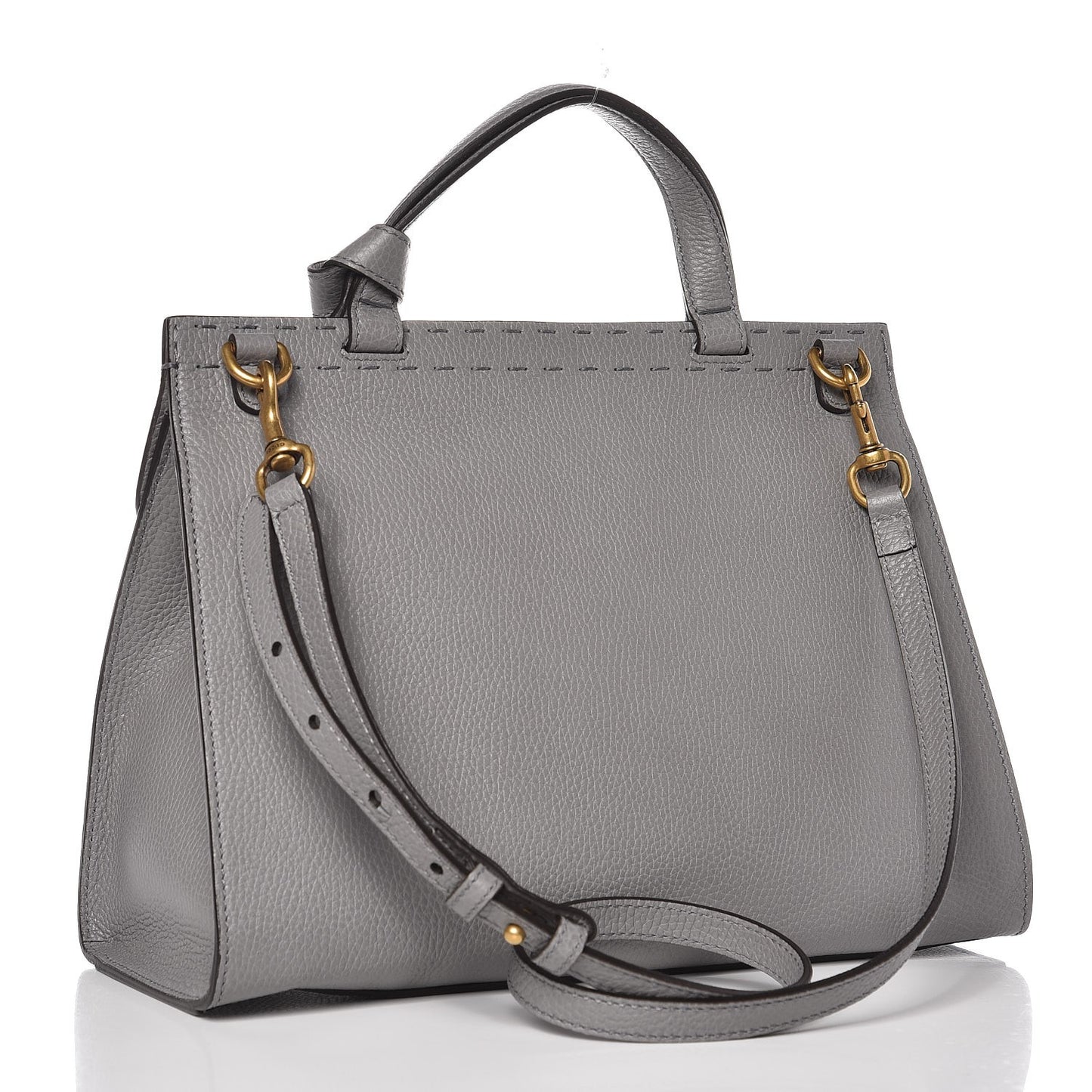 Cellarius Calfskin Small GG Marmont Top Handle Bag Deep Grey
