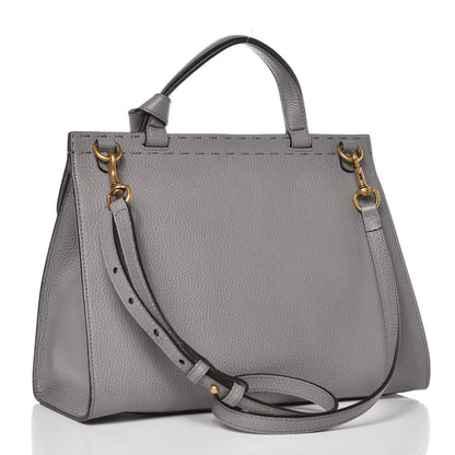 Gucci Cellarius Calfskin Small GG Marmont Top Handle Bag Deep Grey 3 of 8